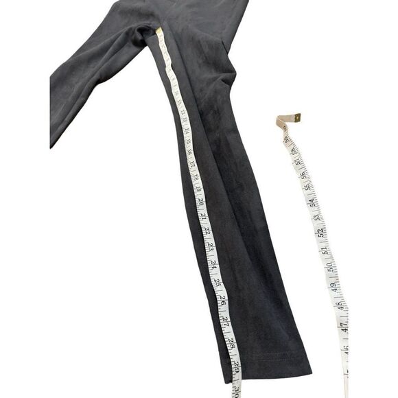 WHBM The Runway Legging Vegan Suede Gray Size 4 - Picture 5 of 7